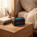 Black Wireless Phone Charger/Digital Clock