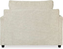 Soletren Contemporary Off White Chenille Upholstered Chair