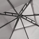 TREXM 10x12 Outdoor Gazebo Tent with Double Roofs, Patio Gazebo with Mosquito Netting and Privacy Screens, Patio Canopy for Shade and Rain for Backyard, Garden, Lawn and Deck (Grey)