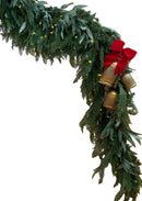 Ready to Ship - 9’ Artificial Real-Touch Cedar and Long Leaf Eucalyptus Garland