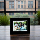 Ebony Black Frame With Silver Inner Trim Holds 5" X 7" Photo