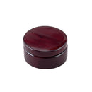 Round Wood Box With Compass In Piano Finish
