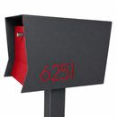 Retrobox-2.0 in TEXTURED GRAY METALLIC - Modern Mailbox