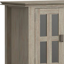 Solid Wood TV Stand 72 Inch Wide Distressed Grey Finish