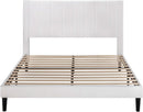 Queen Velvet Upholstered Bed Frame With Tufted Headboard