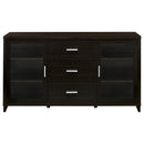 Lewes 2-door Engineered Wood 60-inch TV Stand Cappuccino