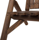 Two-Seat Wooden Adirondack Chair With Integrated Table