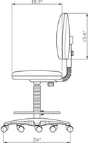 Pneumatic Adjustable Office Stool Black Multitask Ergonomic