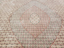 Stunning Oversized Sino Persian Oriental Rug 12x15, Hand Knotted Wool & Silk Palace Sized Carpet, Mahi Pattern, Very Fine, Peach Beige, Wow