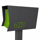 Retrobox-2.0 in TEXTURED GRAY METALLIC - Modern Mailbox