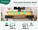 Electric Standing Desk 55 Inch With Drawers Power Outlets