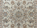 Small Persian Tabriz Rug 2.6 x 3.8, Vintage, Wool and Silk Highlights, Fine 225 KPSI