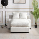 Modern Luxury Sofa Couch for Living Room Quality Chenille  Upholstery Sleeper Sofa Bed Daybed Beige Chenille