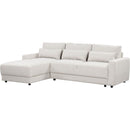 L-shaped Modular Sectional Sofa with Removable Back Cushions and 3 Pillows, Suitable for Living rooms, Offices, and Apartments