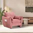 Sharp-Angle Modern Chair - Suitable for a variety of scenarios, this is a stylish single seat for modern spaces Red