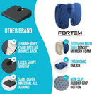 XL Memory Foam Office Chair Cushion With Lumbar Support