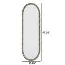 Oval Retro Mirror, Wall Hanging Mirror For Living Room