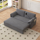 63-inch large folding sofa bed velvet multifunctional double sofa bed, three modes switch, suitable for sitting, lying and sleeping, suitable for living room, bedroom, apartment, office,gray