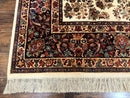 8.8 x 12 Karastan Ivory Sarouk Rug
