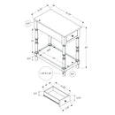 Accent End Table, 2 Tier, Storage Drawer, Traditional Stylish Design