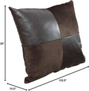 3-Piece Contemporary Sectional Sofa With Chaise And Storage Ottoman Chocolate