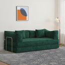 78.8 inch  Modular sofa, convertible pudding block sofa, floor-standing sofa bed with armrests and comfortable sofa bed, compression sofa for living room and bedroom -  (Green)