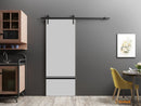 Planum 0012 Grey Barn Door and Black Rail