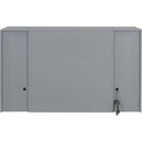 Twin Size Murphy Bed with Drawers, Cabinets and USB Ports,Gray