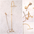 Unlacquered Brass Exposed Shower System
