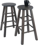 Element 2 Piece 24In Counter Stool Set Oyster Gray