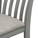 5-piece Counter Height Dining Table Set with Built-in Storage Shelves,Grey(OLD SKU W504S00143)