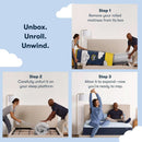 Full Size Hybrid Mattress Box Cooling Memory Foam Technology
