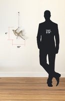 Climbing Man 15" Wall Sculpture // Gold