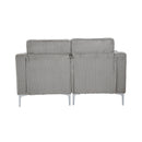 Modular Sectional Two-Seater Sofa , Corduroy Sectional Couch,Gray