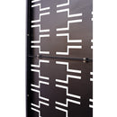 Outdoor & Indoor Privacy Screen Metal Privacy Screen 76' H×48' W, Freestanding Decorative Privacy Screen for Deck Balcony Patio, Privacy Fence Panels for Outside Lawn Garden PS112 BLACK