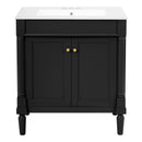 Bathroom Vanity Cabinet With Sink, Soft Close Doors, Storage Cabinet