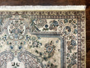 Pak Persian Rug 8 x 10.6, Elegant Oriental Carpet, Floral Medallion, Vintage Handmade Wool Rug, FIne 240 KPSI