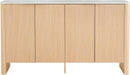 61 Inch Oak Sideboard Cabinet With Adjustable Shelves