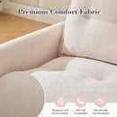 UNITED WE WIN Swivel Barrel Chair - Mid Century Modern Chair, Thick Padded Arm Chair with Solid Metal Base, Comfortable Single Sofa Chair, Swivel Accent Chair for Living Room Bedroom