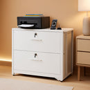 Lockable File Cabinet With Charging Station For Home Office