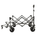 Collapsible Folding Wagon 300L,49' Extra Long Collapsible Wagon with Tailgate, All-Terrain 7'x 4' Big Wheels,Beach Wagon Cart Heavy Duty 400LBS Foldable Foldable Beach Wagon for Garden Sports Camping