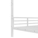 Metal Full XL over Full XL Bunk Bed for Teens and Adults,Space-Saving/Noise Reduced/No Box Spring Needed, White