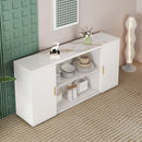 2405Wooden side cabinets with glass doors for dust prevention, modern storage display lockers for living and dining rooms and other domestic areas
