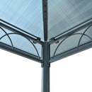 TREXM 10'x10' Hardtop Outdoor Gazebo with Polycarbonate Roof, Patio Gazebo with Aluminum Frame, Mosquito Netting and Privacy Screens for Shade and Rain, Backyard Tent for Backyard, Garden, Lawn(Beige)