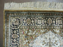 3' X 5' Fine Handmade Chinese Silk Rug Deer Birds Hand Knotted One Of A Kind