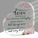 Memorial Heart With Gift Box - Acrylic Floral Design