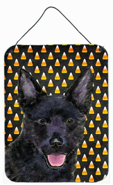 Australian Kelpie Candy Corn Halloween Portrait Wall or Door Hanging Prints