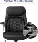 Ergonomic Office Chair With Adjustable Lumbar Support Black