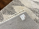 Shag Rug 5x8, Off White and Black Modern Contemporary Shag Area Rug, Moroccan Style Rug 5 x 8 ft, Medium Sized Rug, nuLoom Rug