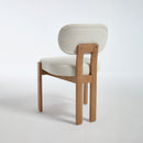 Wooden Dining Chairs Set of 2, Modern Fabric Upholstered Dining Room Chair Kitchen Chairs, Farmhouse Dinner Chair for Kitchen Dining Room